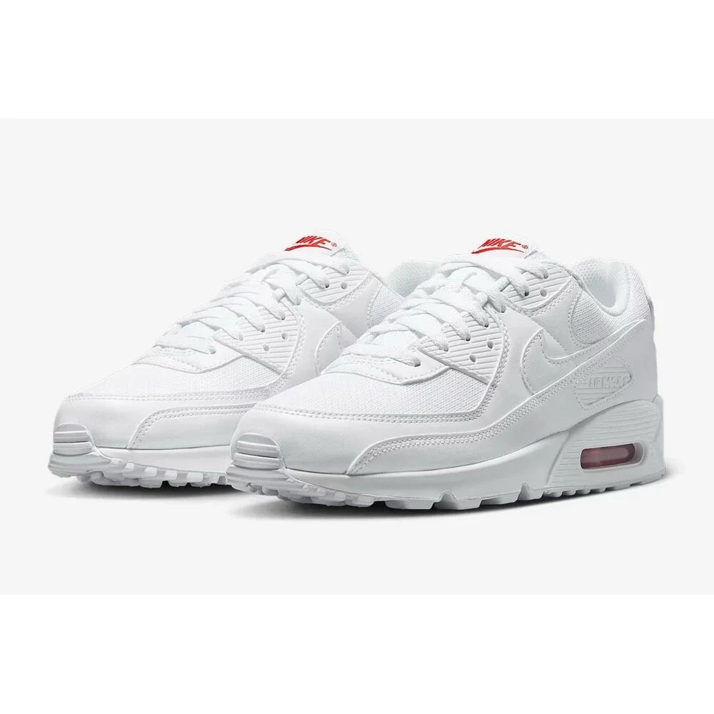 Nike Air Max 90 White Light Crimson Men’s Sz 13 DM0029-118 - Picture 1 of 13